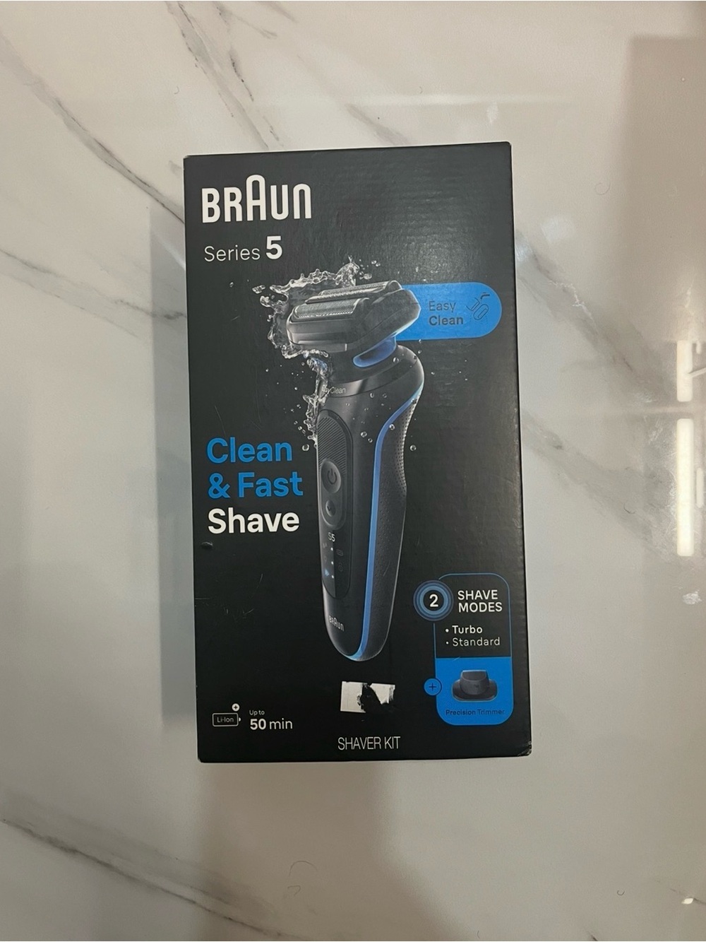 Series 5 Clean & Fast Shave Electric Shaver - Black with Blue Accents